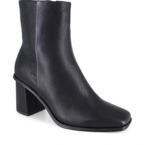 Splendid Vale Leather Ankle Boots Black 9.5M NWT - Picture 1 of 3